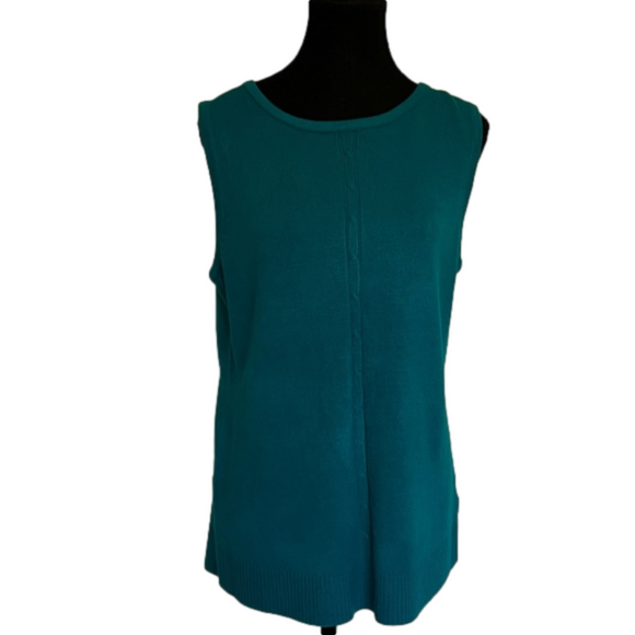Carol Rose Knit Sleeveless Top. Size L - Picture 1 of 11